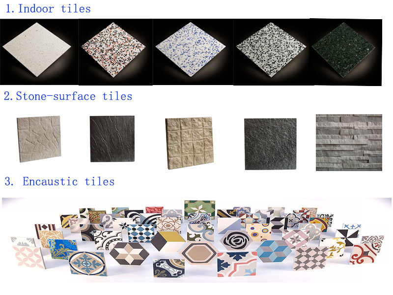 Samples of tiles
